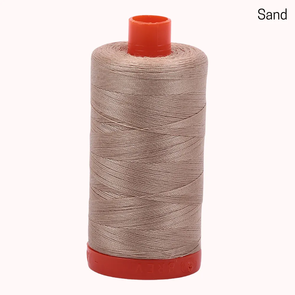 Aurifil 50wt Mako Cotton Large Spool - Sand