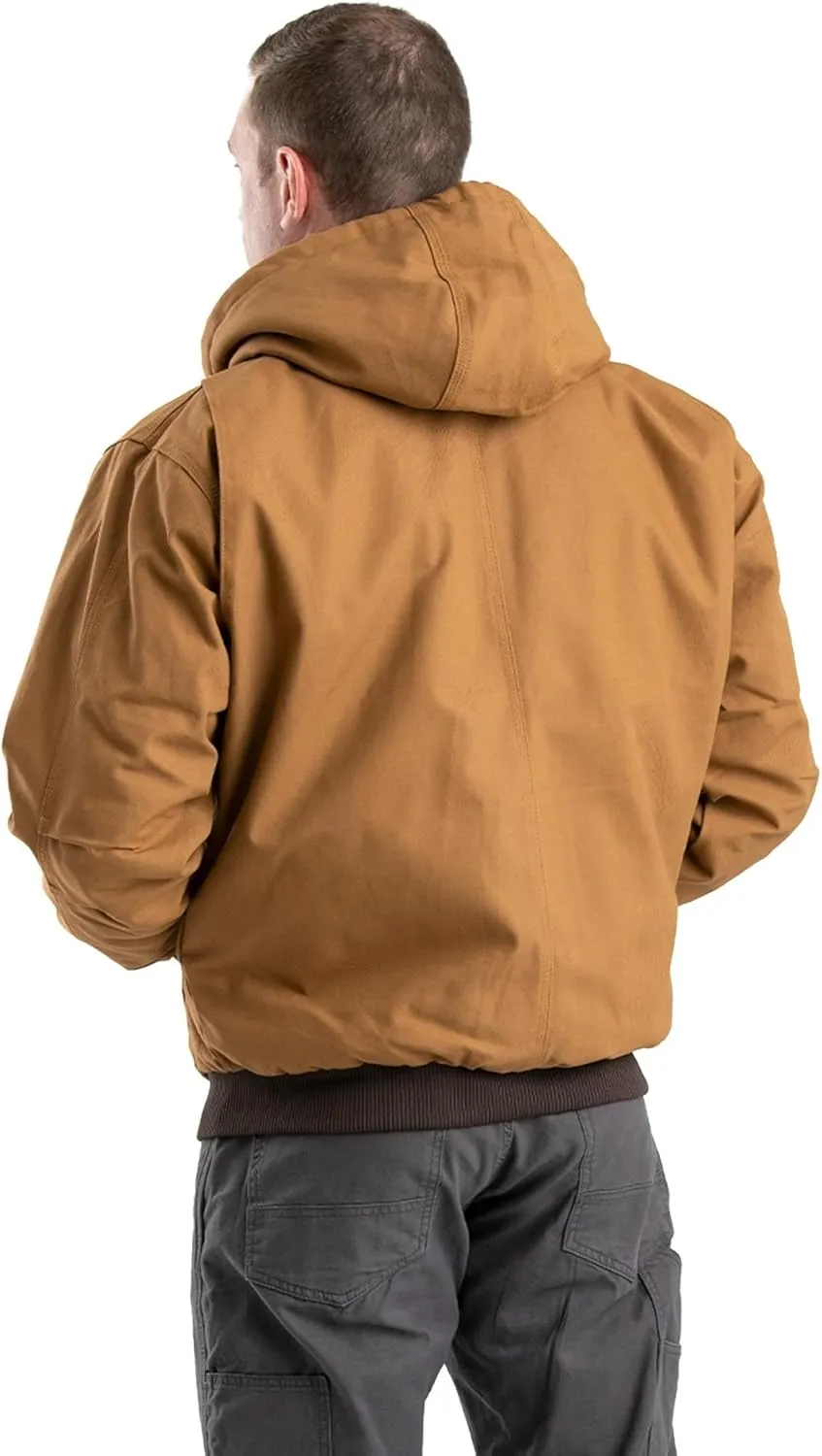 Berne Men's Heritage Duck Hooded Active Work Jacket