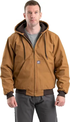 Berne Men's Heritage Duck Hooded Active Work Jacket