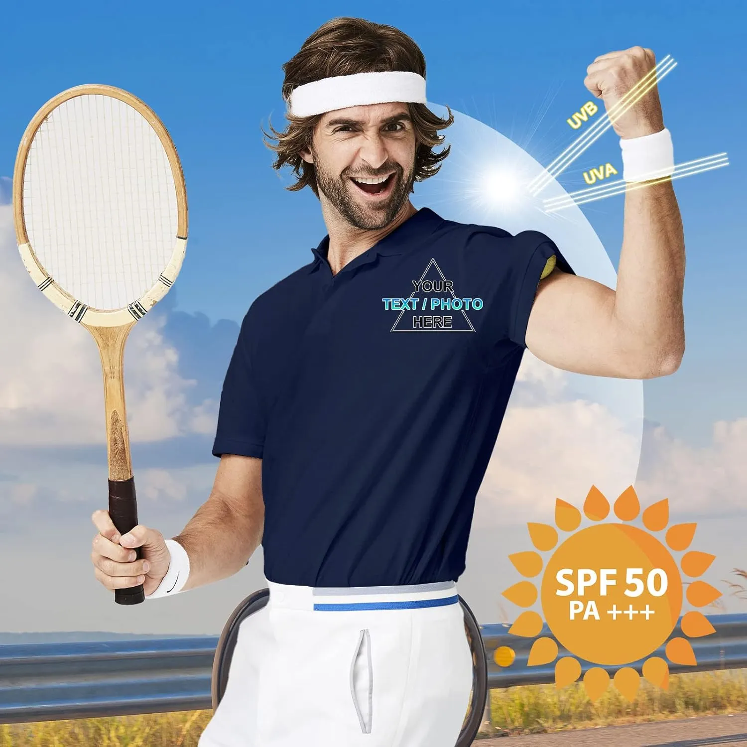 Custom T Shirt for Men Design Your Own Personalized Customized Front Back Shirts Tee Sport Print Text Photo