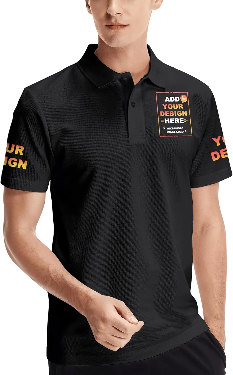 Custom T Shirt for Men Design Your Own Personalized Customized Front Back Shirts Tee Sport Print Text Photo