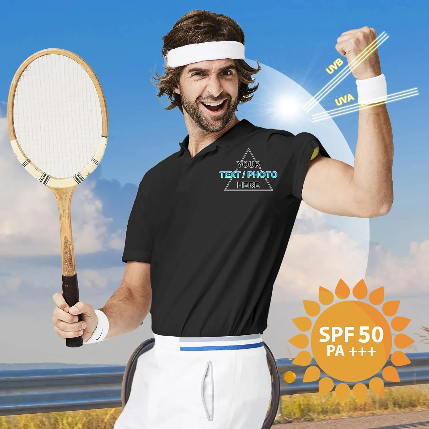 Custom T Shirt for Men Design Your Own Personalized Customized Front Back Shirts Tee Sport Print Text Photo