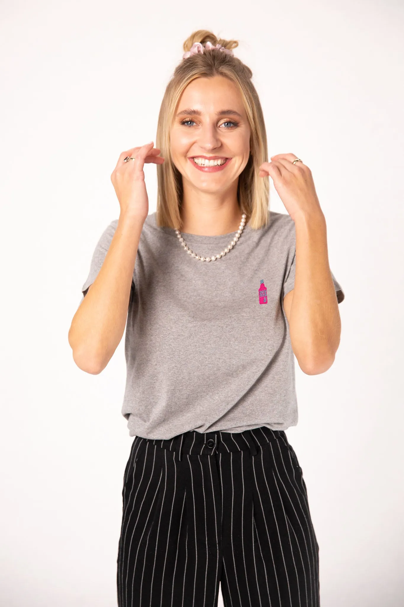 dos mas | Besticktes Frauen Oversized Bio Baumwoll T-Shirt