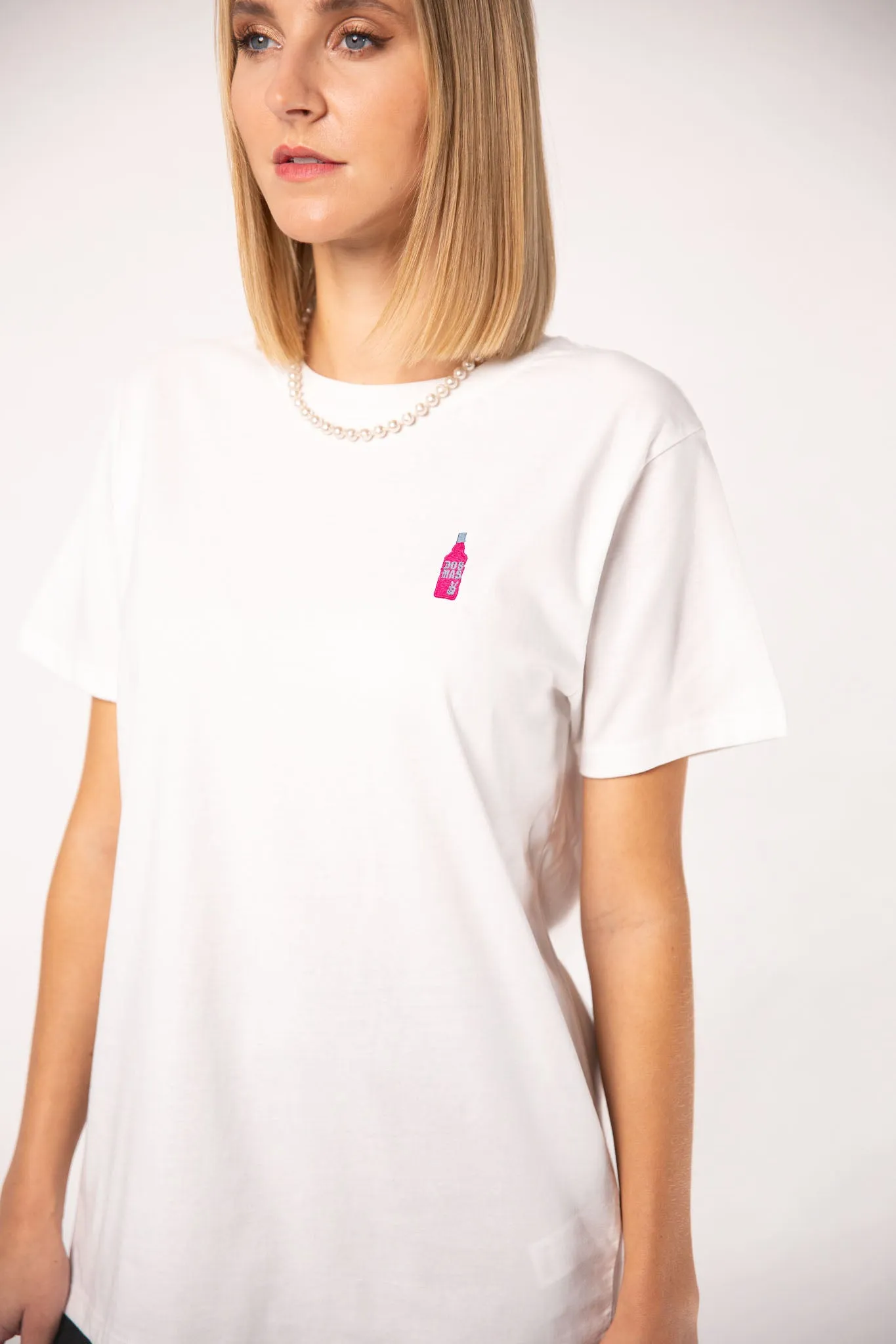dos mas | Besticktes Frauen Oversized Bio Baumwoll T-Shirt