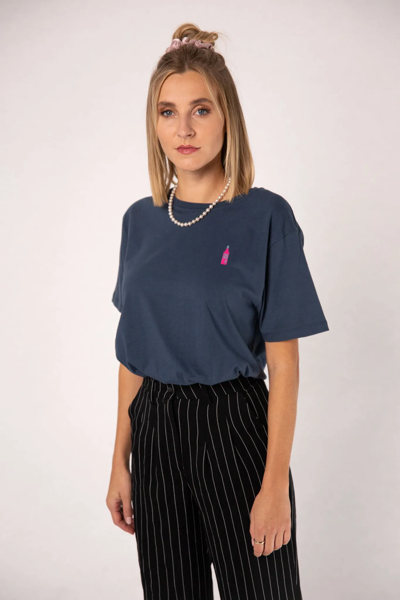 dos mas | Besticktes Frauen Oversized Bio Baumwoll T-Shirt