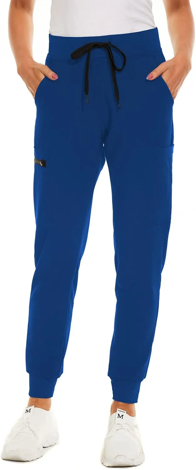 Jogger Scrub Pants for Women, Slim Fit & Anti-Wrinkle Jogger Scrubs