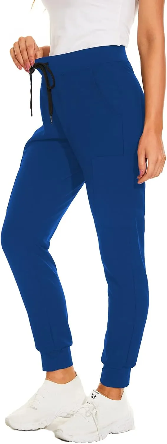 Jogger Scrub Pants for Women, Slim Fit & Anti-Wrinkle Jogger Scrubs