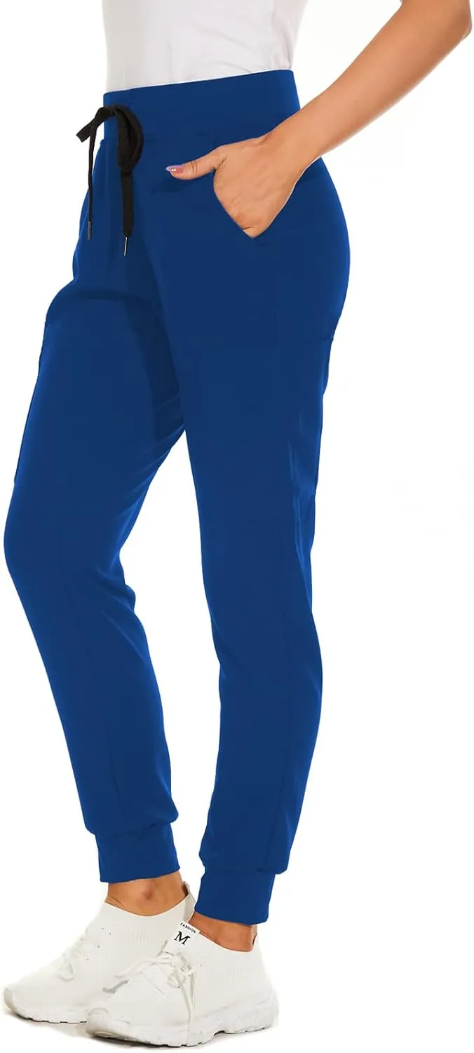 Jogger Scrub Pants for Women, Slim Fit & Anti-Wrinkle Jogger Scrubs