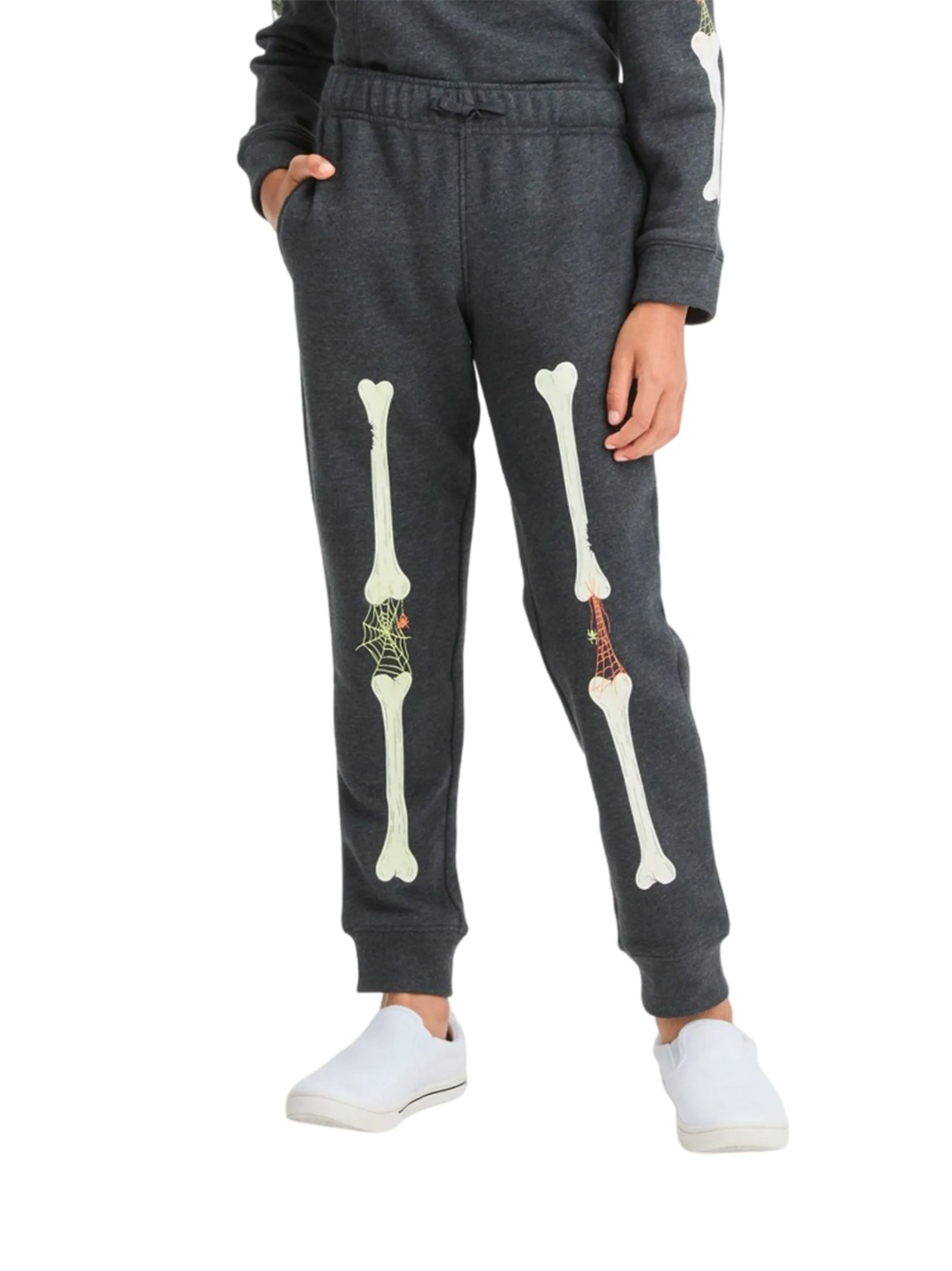 Kids Boy's Graphic Printed Pants,Grey