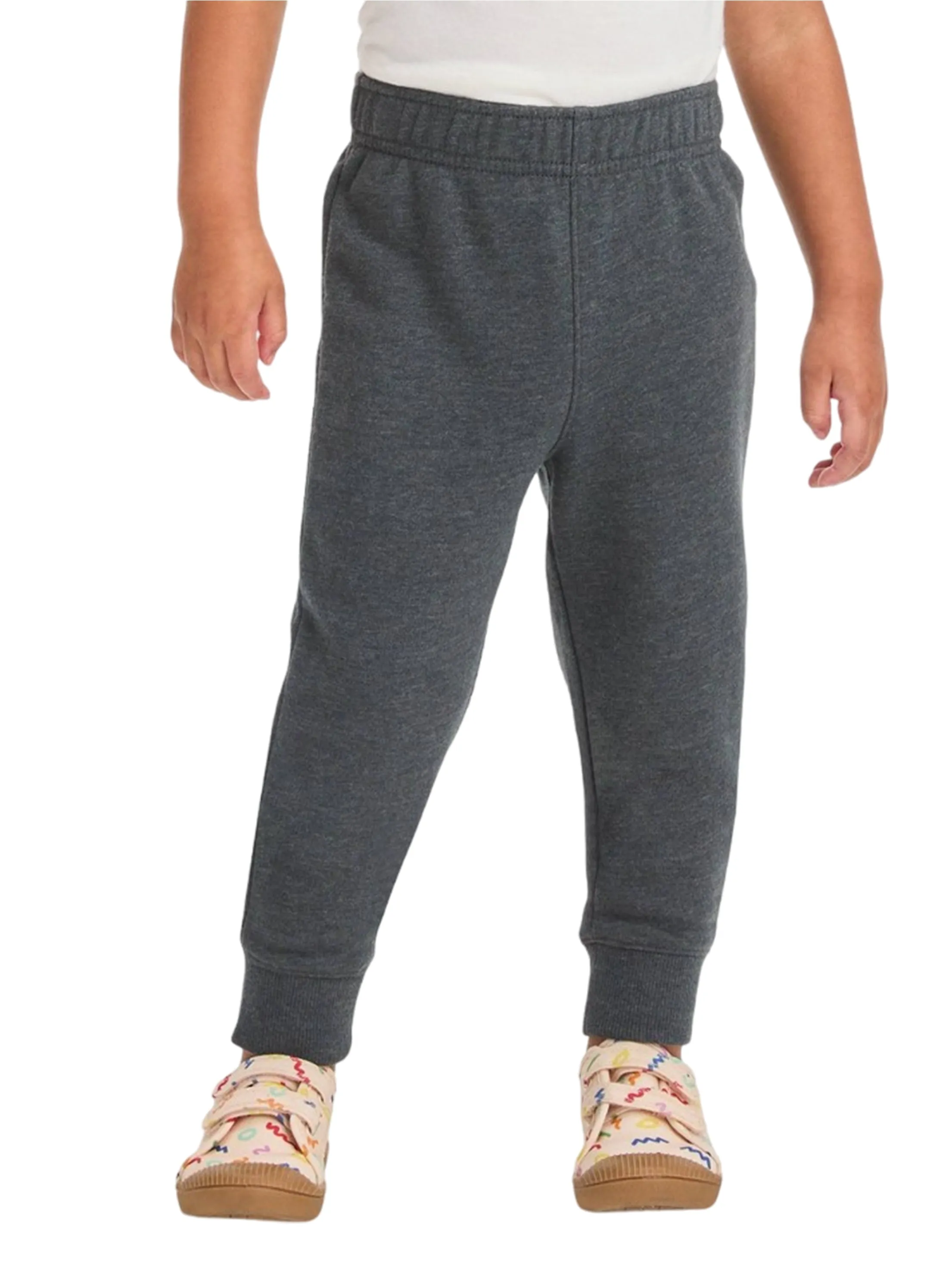 Kids Boy's Plain Solid Pants,Grey