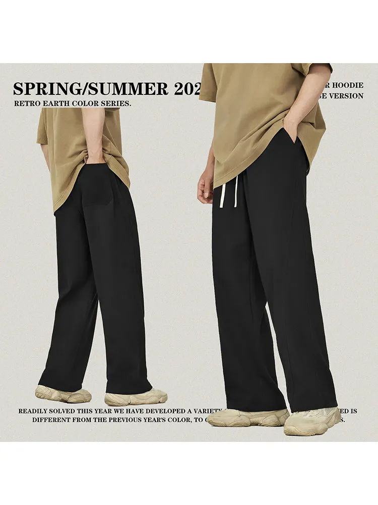Men'S Twill Plaid Spliced Joggers