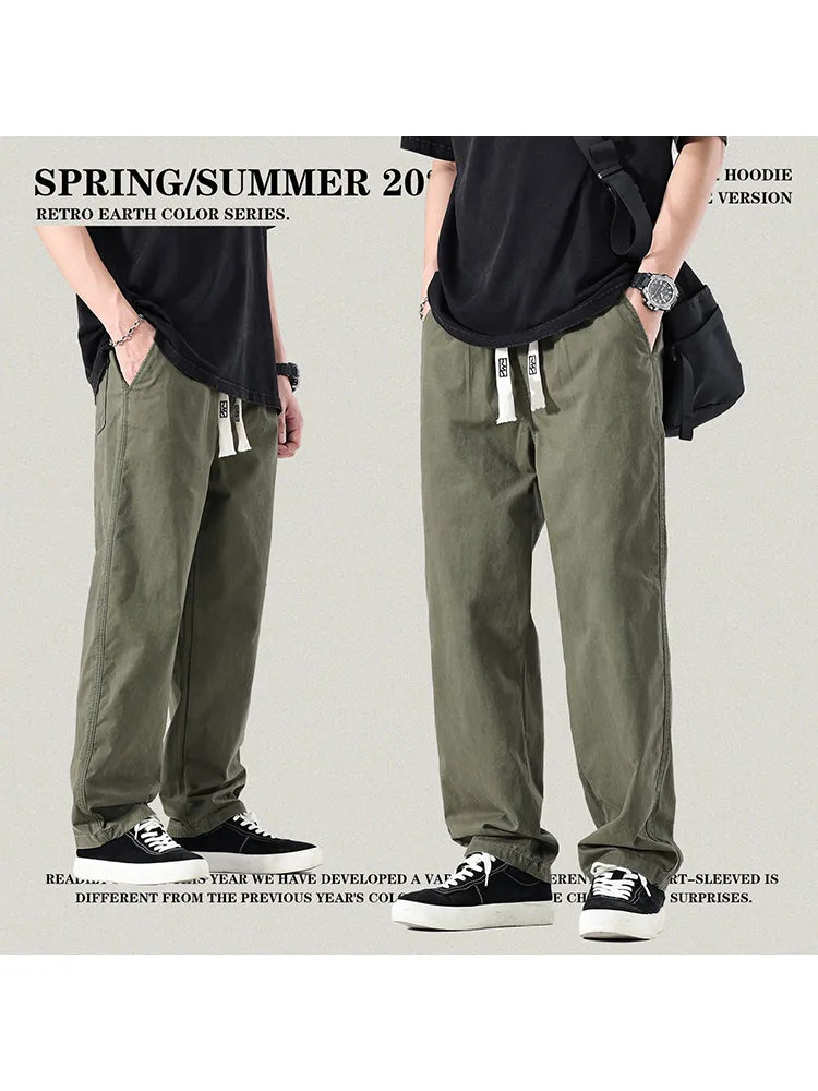 Men'S Washed Loose Joggers