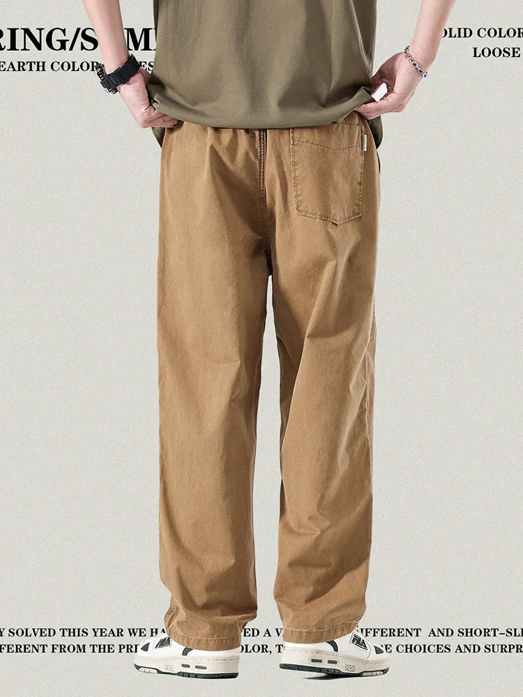 Men'S Washed Loose Joggers