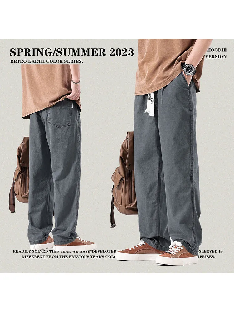 Men'S Washed Loose Joggers