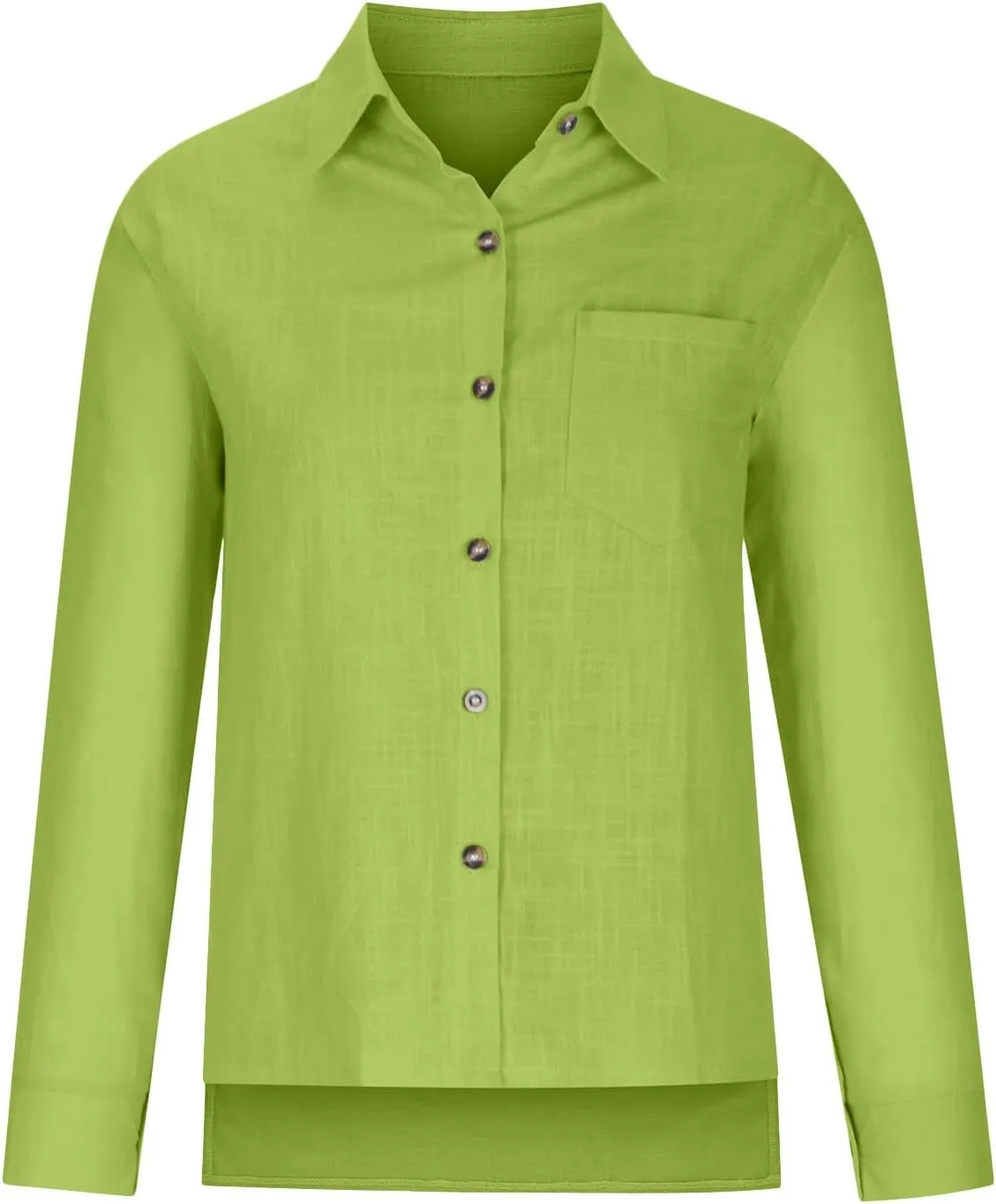 SMIDOW Womens Cotton Linen Button Down Shirt