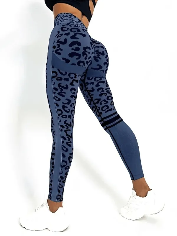 Stylish Tight Women's Leggings with Leopard Print for Training - SF1277