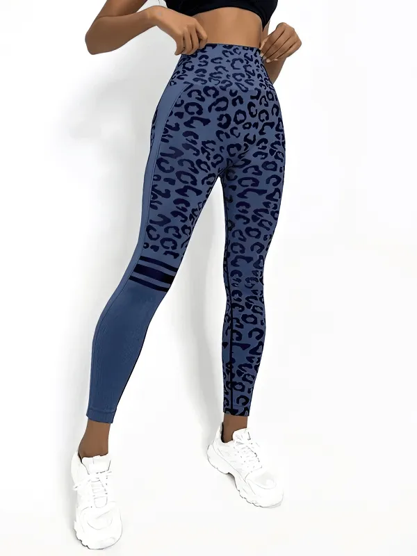Stylish Tight Women's Leggings with Leopard Print for Training - SF1277