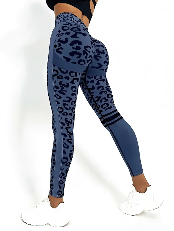 Stylish Tight Women's Leggings with Leopard Print for Training - SF1277