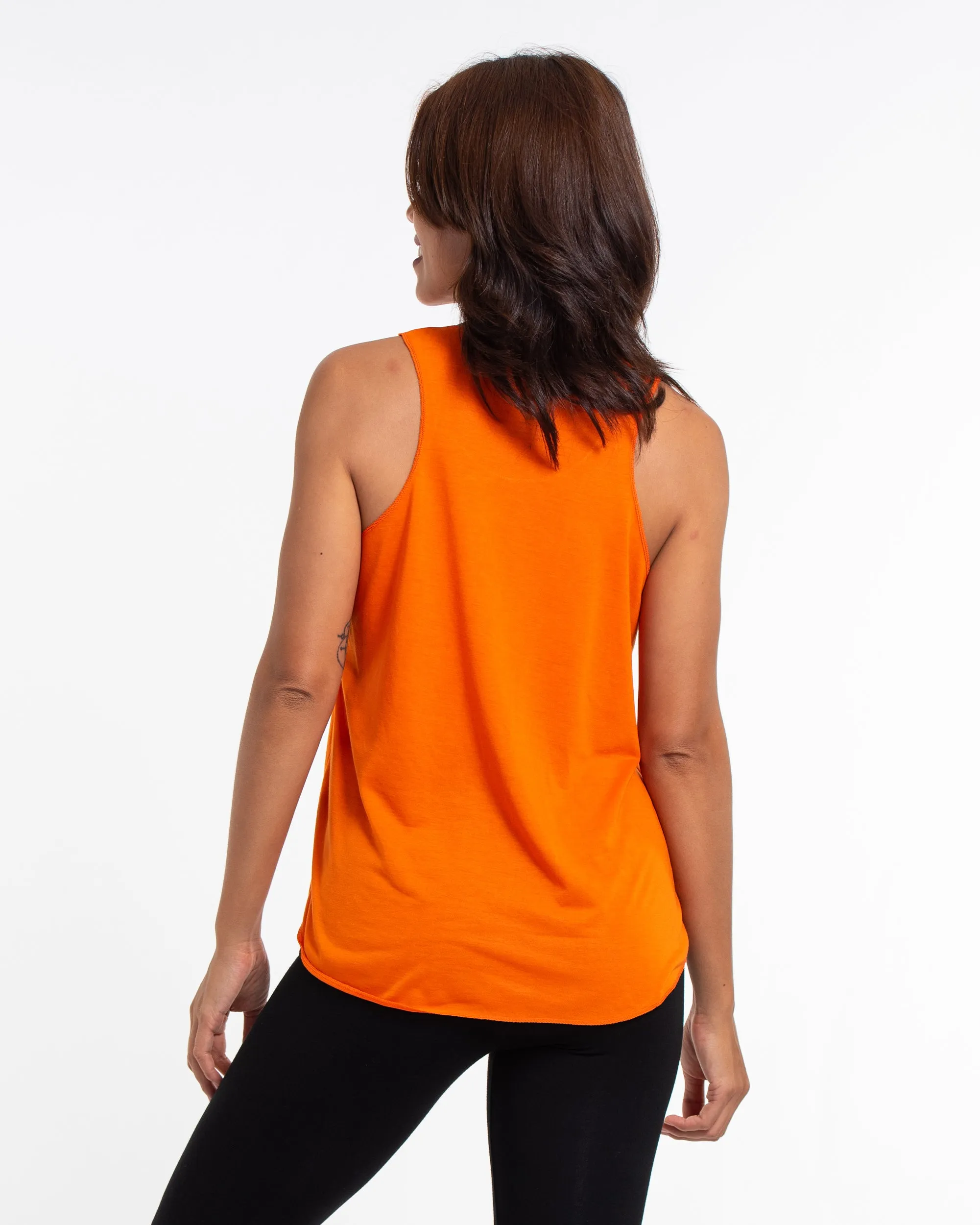 Super Soft Cotton Womens Sunglasses Tank Top in Orange