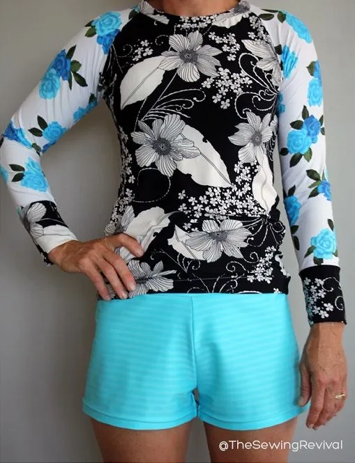 Swimwear - Aqua top & shorts