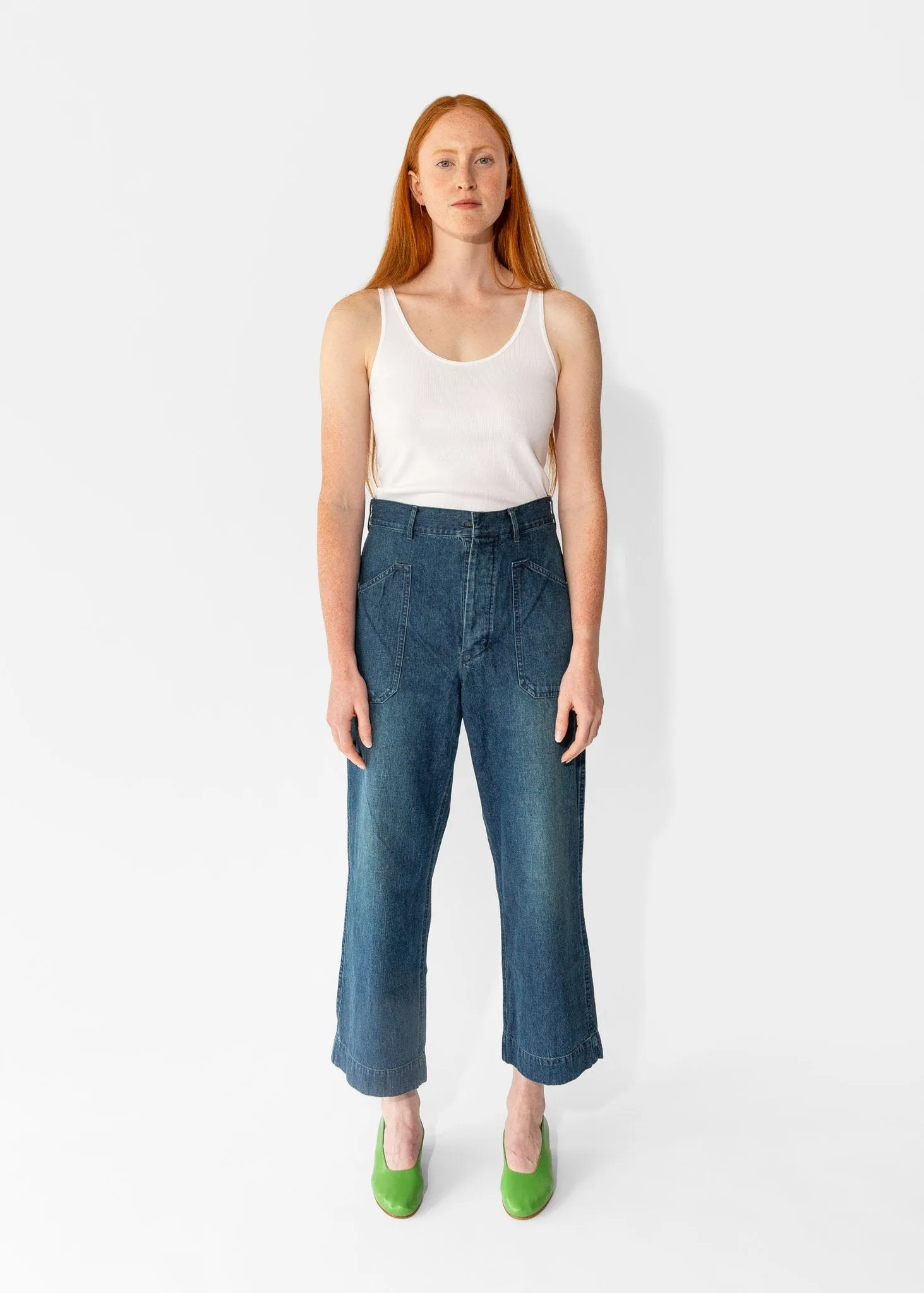 US Navy Work Pants in Indigo
