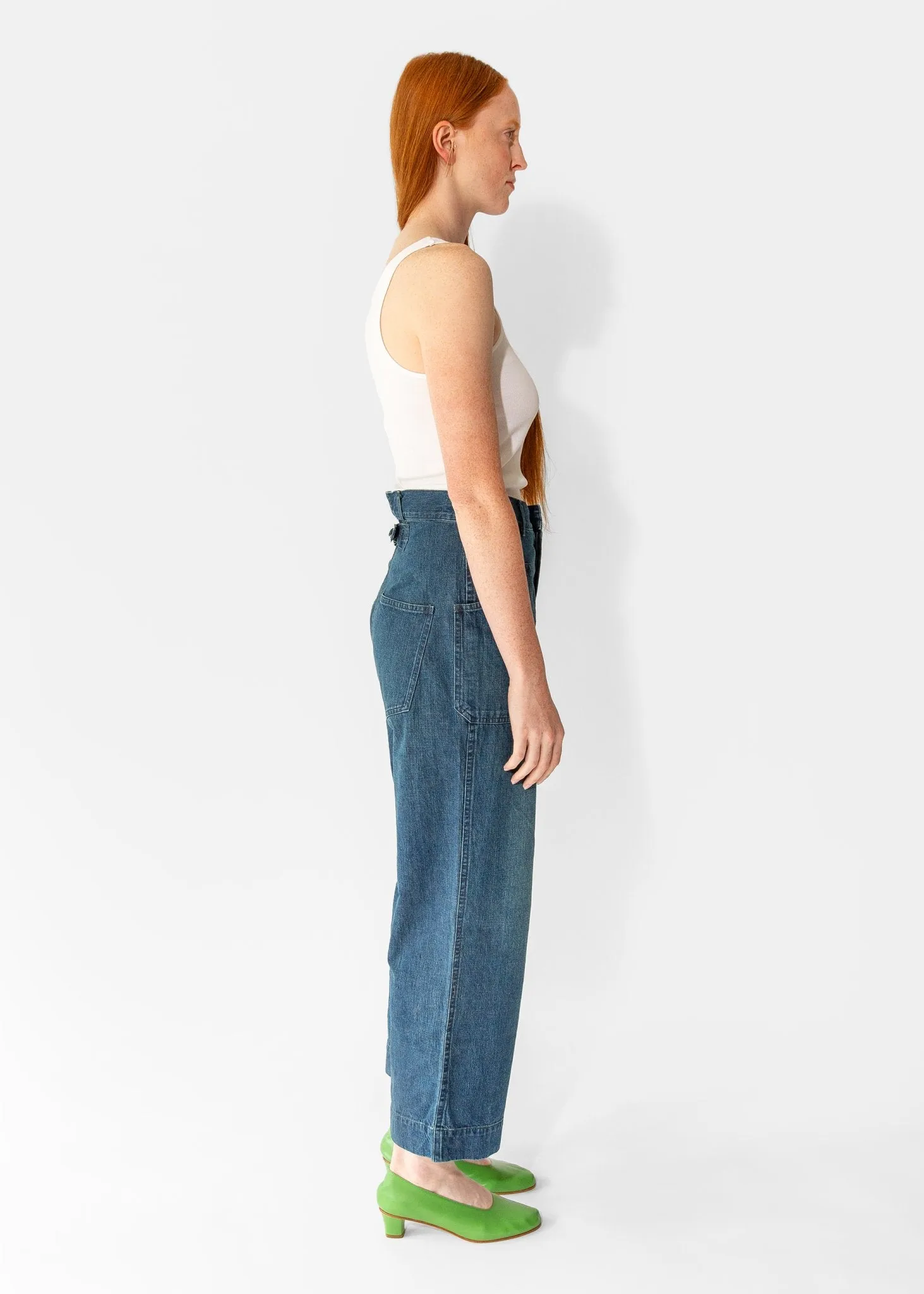 US Navy Work Pants in Indigo