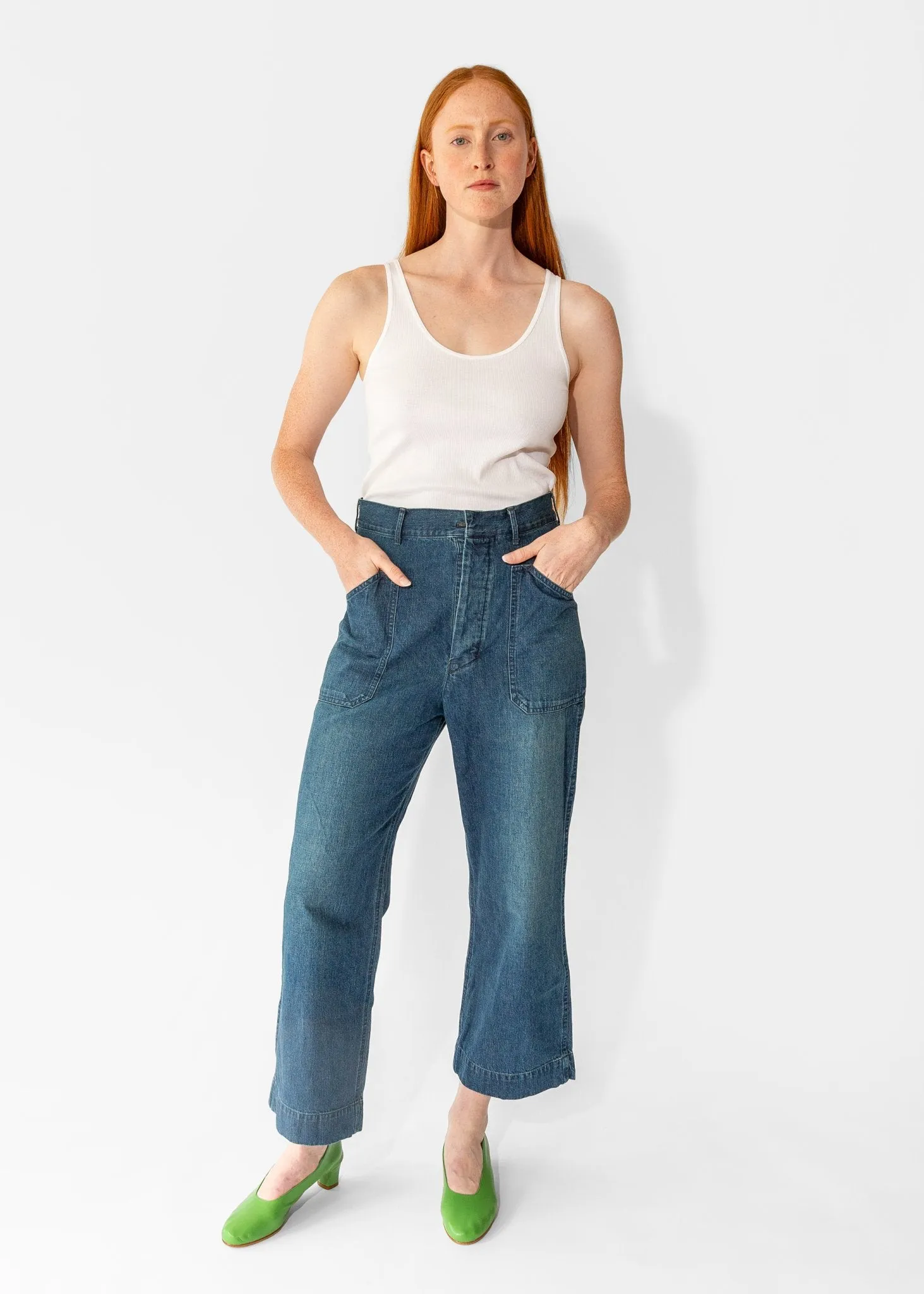 US Navy Work Pants in Indigo