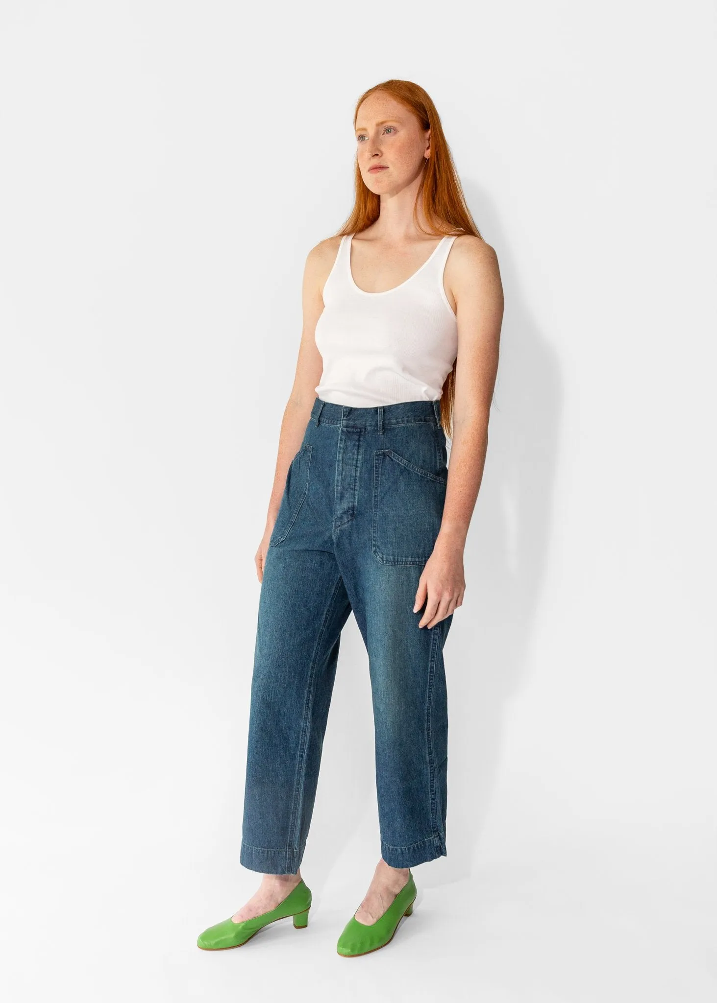 US Navy Work Pants in Indigo