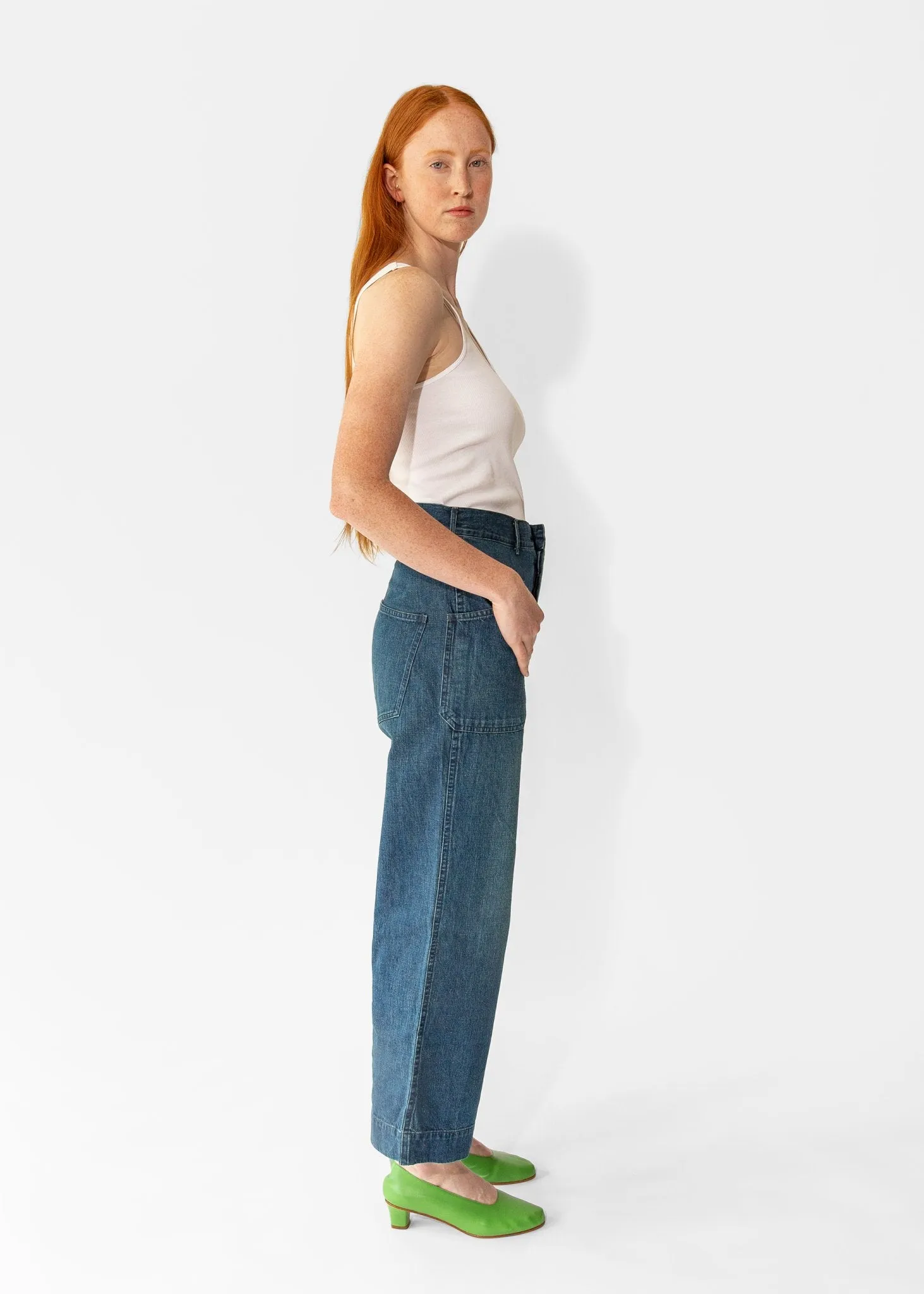 US Navy Work Pants in Indigo