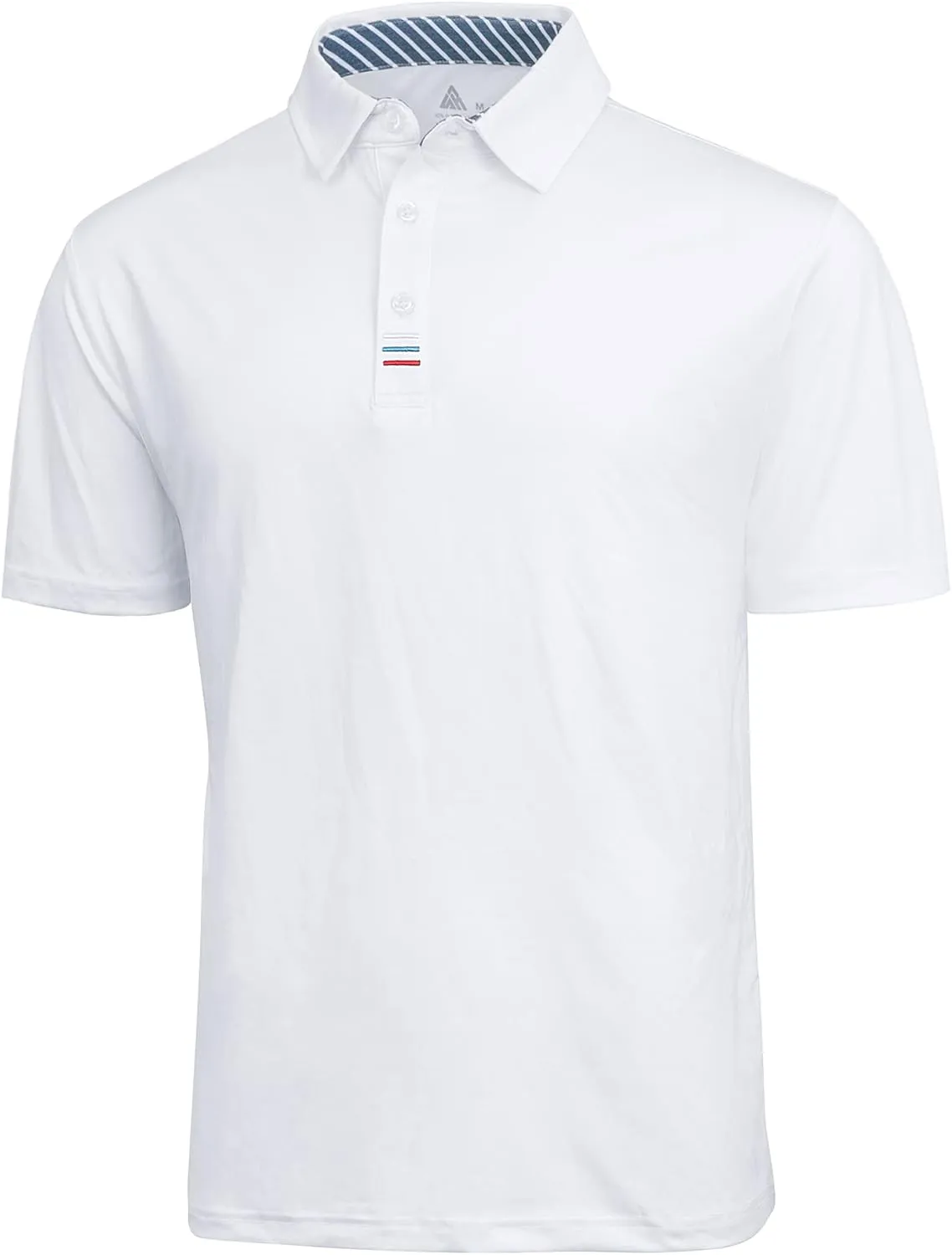 V VALANCH Men's Polo Shirts Sport Casual Short Sleeve Golf Polo Moisture Wicking Collared Tennis T-Shirt