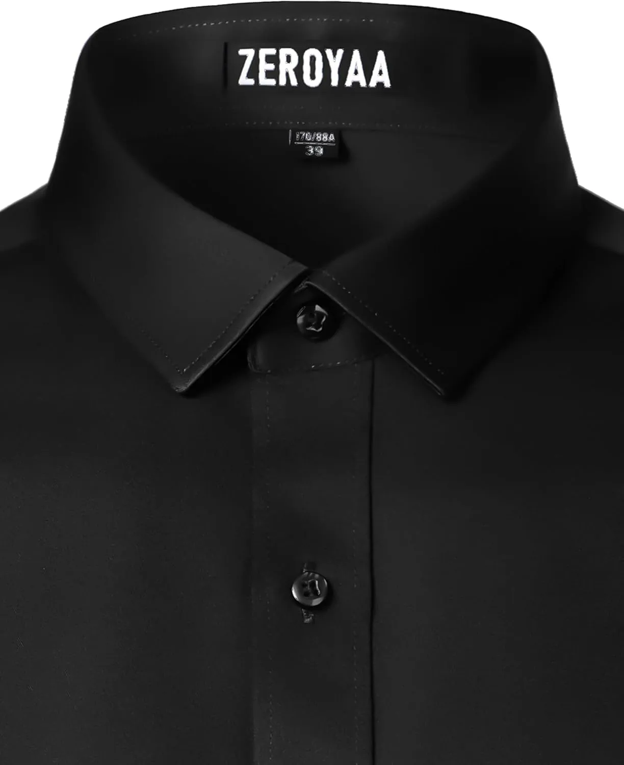 ZEROYAA Men's Long Sleeve Dress Shirt Modern Slim Fit Wrinkle-Free Casual Business Button Up Shirts