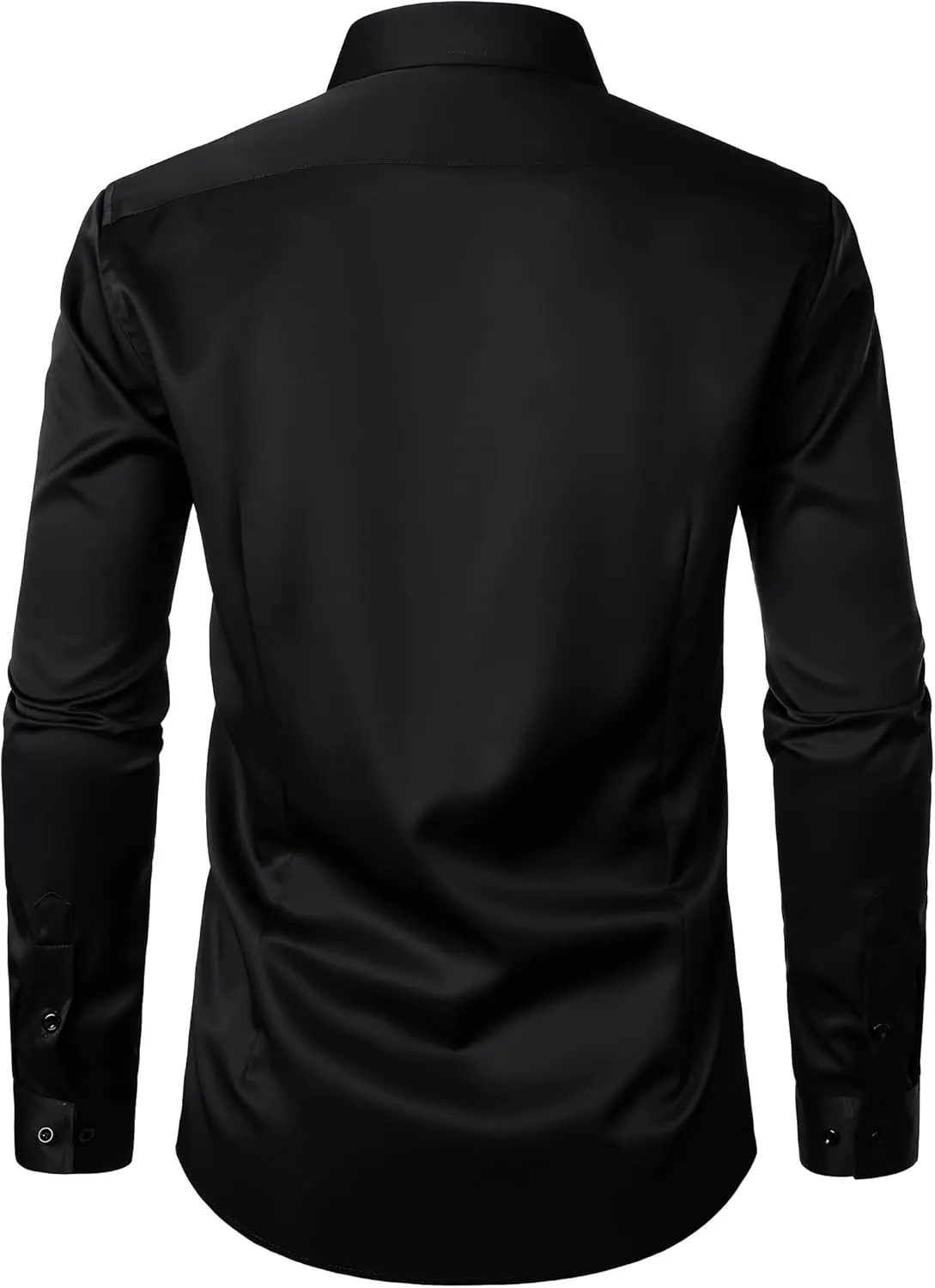 ZEROYAA Men's Long Sleeve Dress Shirt Modern Slim Fit Wrinkle-Free Casual Business Button Up Shirts